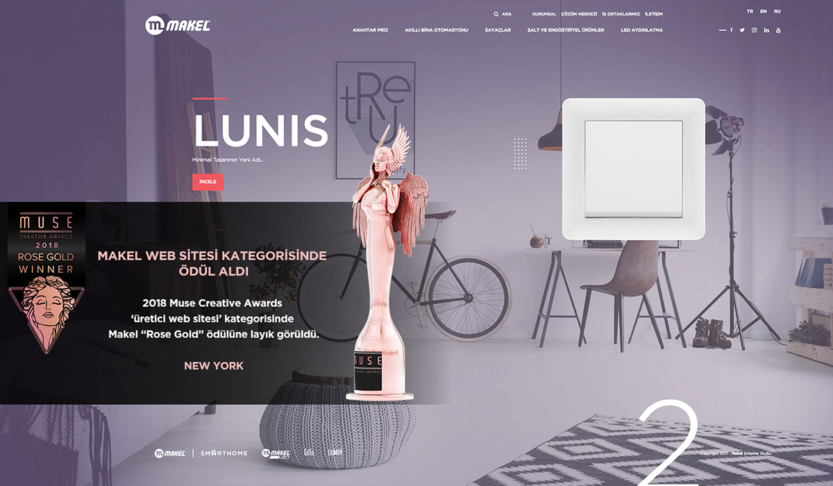 Muse Creative Awards’dan Makel Web Sitesi’ne Ödül…