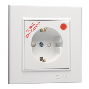 Surge-Protective Socket Outlet with Child Protection